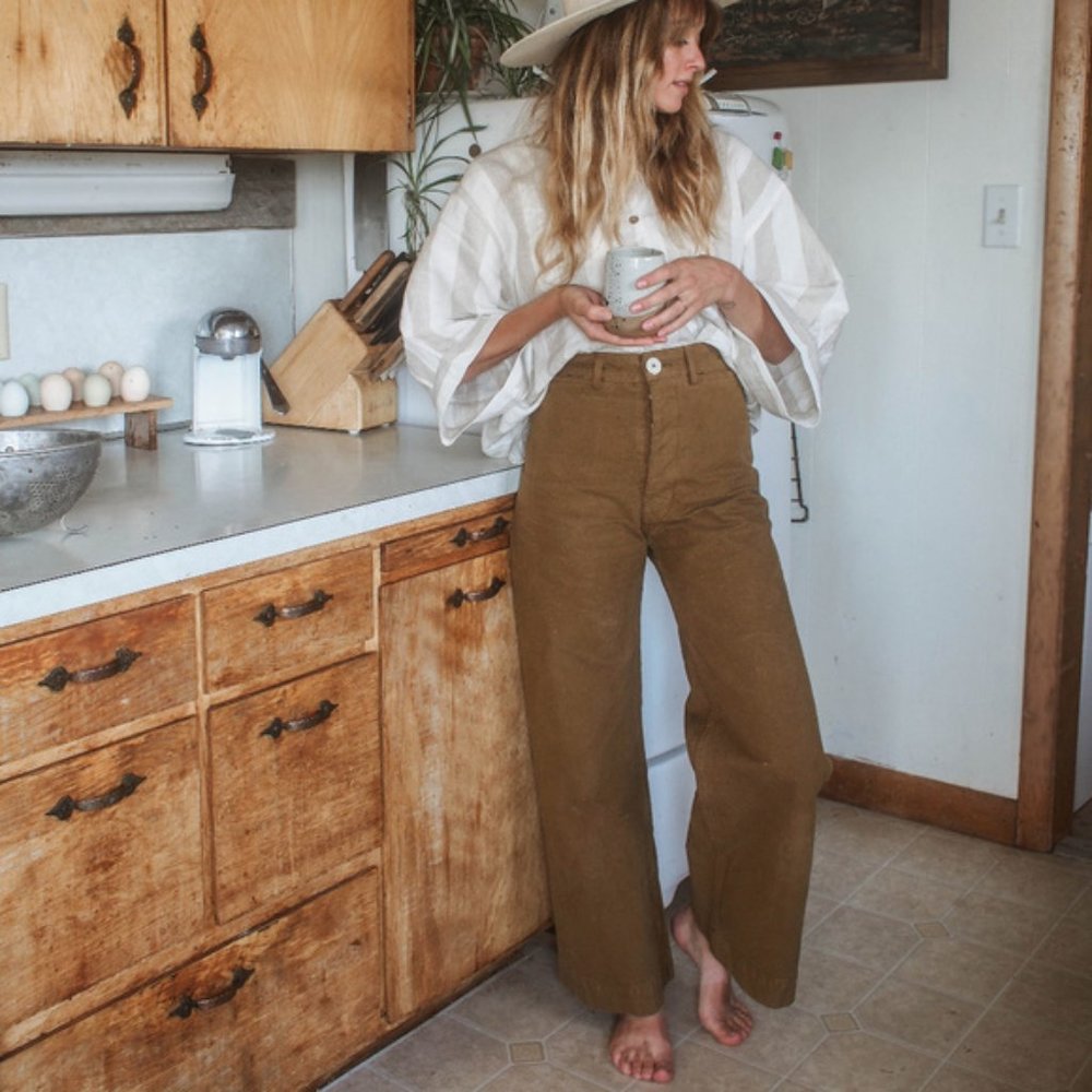 Jesse Kamm Sailor Pants - tobacco - size XL/12